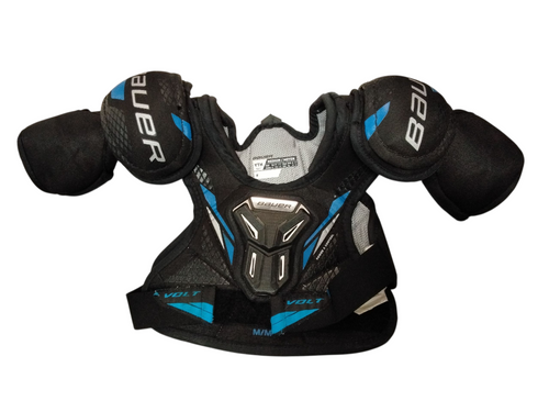 Vist Large View of Product Image Which is Used Bauer VOLT Youth Shoulder Pads MD