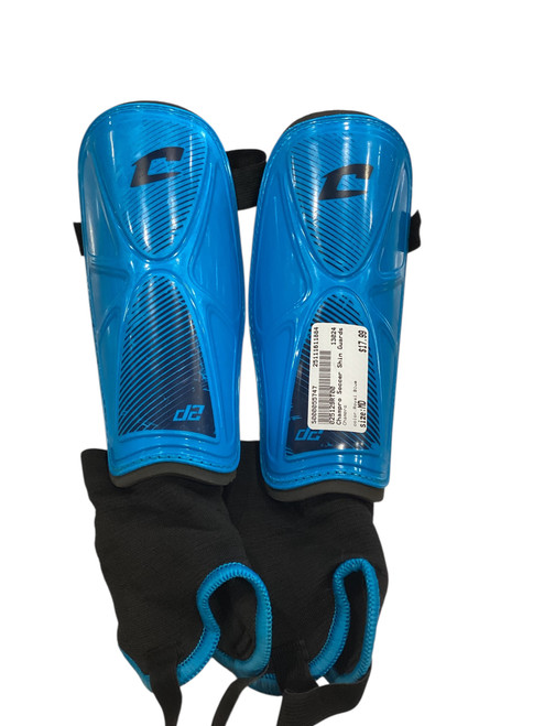 Vist Large View of Product Image Which is Used Champro Soccer Shin Guards Junior Royal Blue MD