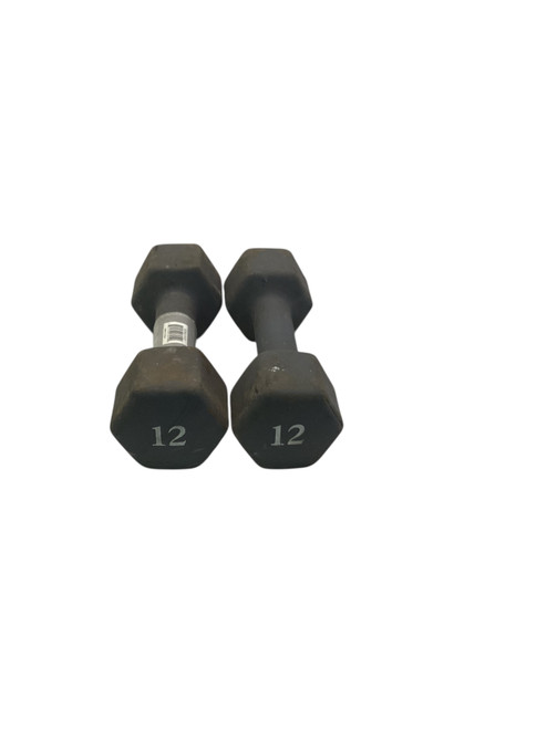 Vist Large View of Product Image Which is Used Hex Dumbbell (Each) 12 lb