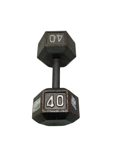 Vist Large View of Product Image Which is Used Hex Dumbbell (Each) 40 lb