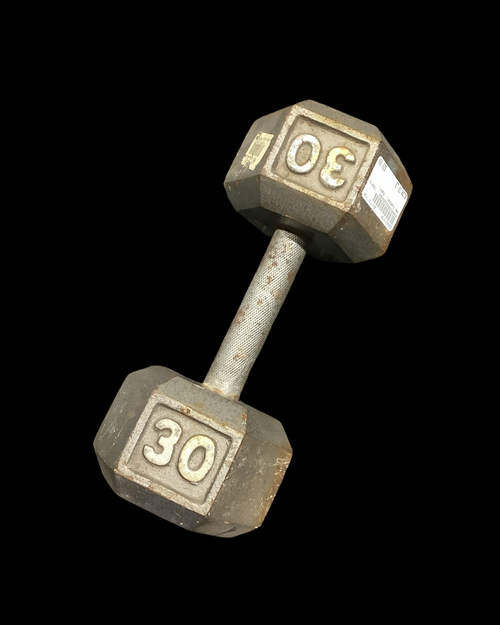 Vist Large View of Product Image Which is Used Hex Dumbbell (Each) 30 lb