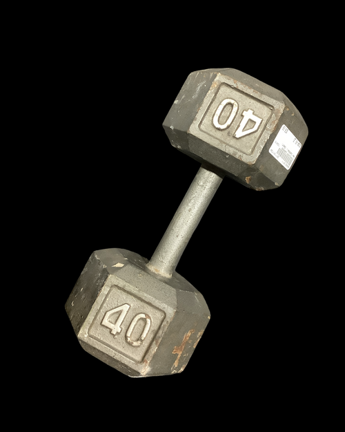 Vist Large View of Product Image Which is Used Hex Dumbbell (Each) 40 lb