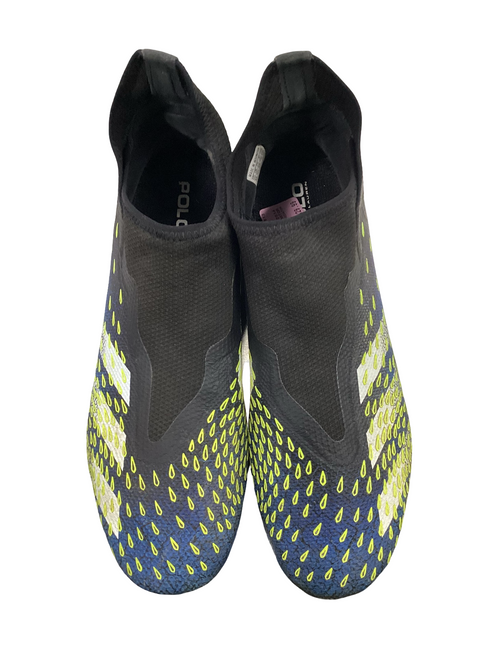 Vist Large View of Product Image Which is Used Adidas DEMONSCALE PREDATOR Soccer Cleats Navy Blue Senior 13