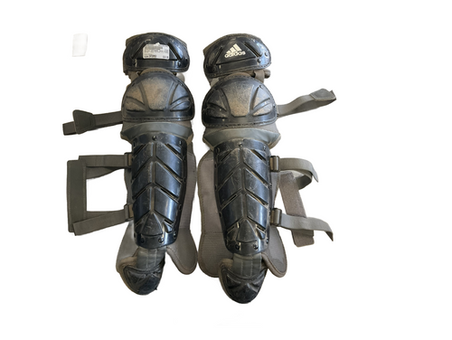 Vist Large View of Product Image Which is Used Adidas CATCHERS SHIN GUARDS Catchers Leg Guards Black Intermed