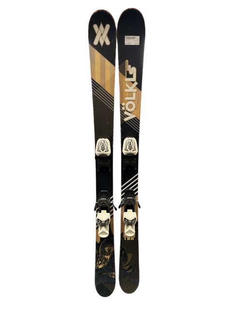 Vist Large View of Product Image Which is Used Volkl GOTAMA Boys DH Ski/Binding Black 128 cm