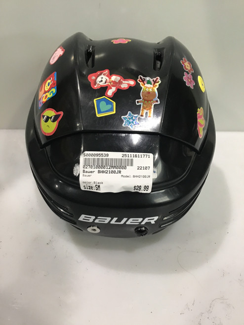 Vist Large View of Product Image Which is Used Bauer BHH2100JR Helmet Cage Combo Black SM