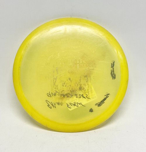 Vist Large View of Product Image Which is Used Westside VIP GATEKEEPER Disc Golf Mid Range Yellow 176g