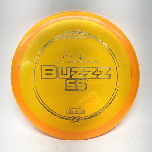 Vist Large View of Product Image Which is Used Discraft Z LINE BUZZZ SS Disc Golf Mid Range Orange
