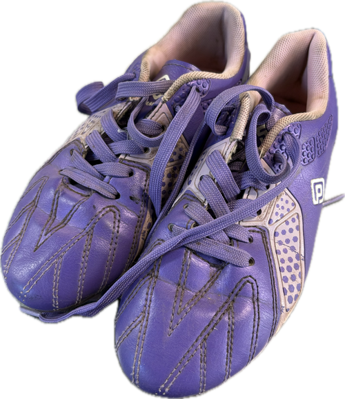 Vist Large View of Product Image Which is Used Soccer Cleats Purple Junior 01