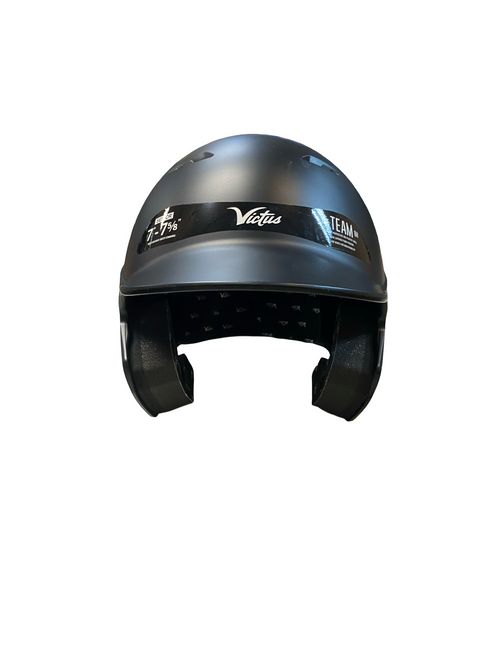 Vist Large View of Product Image Which is Used Victus THE TEAM BH Batting Helmet No Mask Black L/XL