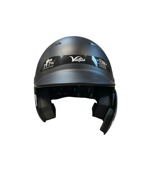 Vist Large View of Product Image Which is Used Victus THE TEAM BH Batting Helmet No Mask Black S/M