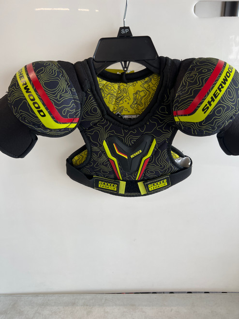 Vist Large View of Product Image Which is Used Sher-wood REKKER Youth Shoulder Pads SM