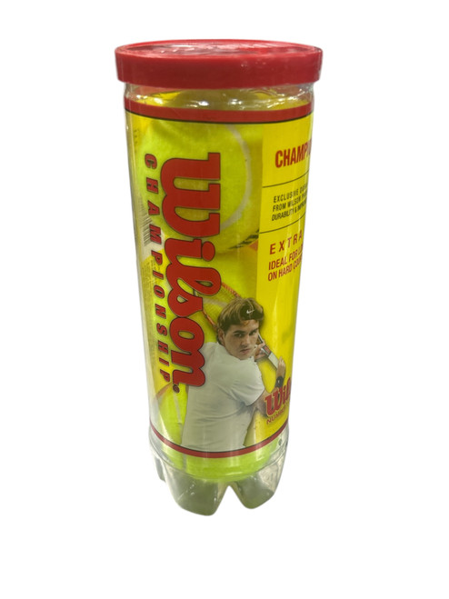 Vist Large View of Product Image Which is Used Wilson CHAMPIONSHIP 3-ball Tennis Canister
