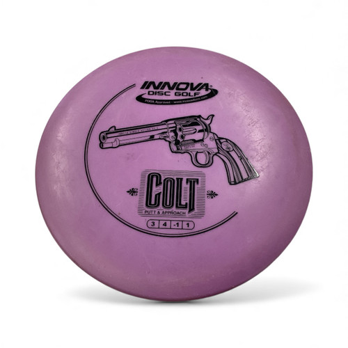 Vist Large View of Product Image Which is Used Innova DX COLT Disc Golf Putter Purple