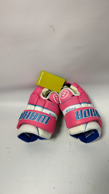 Vist Large View of Product Image Which is Used Warrior PRO II JR GLOVES Junior Gloves Pink 11"