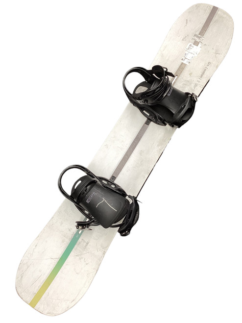 Vist Large View of Product Image Which is Used Burton CUSTOM Mens Snowboard/Bindings White 166 cm