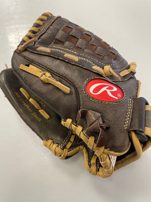 Vist Large View of Product Image Which is Used Rawlings HIGHLIGHT BB/SB Glove LH Throw Brown 11 1/2"