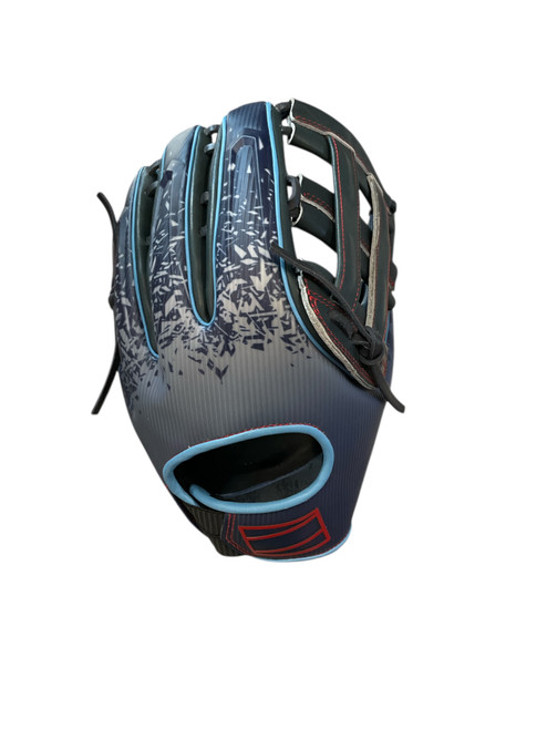 Vist Large View of Product Image Which is Used Rawlings REV 1X BB/SB Glove RH Throw None 12 3/4"