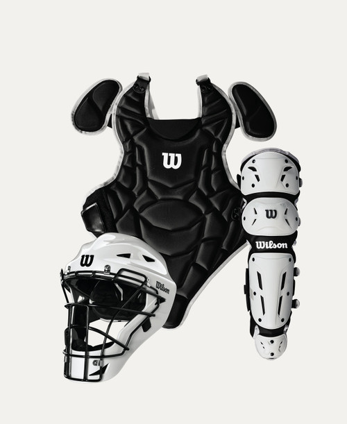 Vist Large View of Product Image Which is New WILSON EZ GEAR 2.0 L/XL BLACK/WHITE AGE 7-12