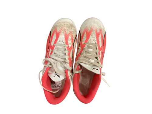 Vist Large View of Product Image Which is Used Puma Soccer Cleats White Junior 04