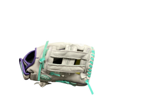 Vist Large View of Product Image Which is Used Rawlings WFP12GM BB/SB Glove RH Throw Grey 12"