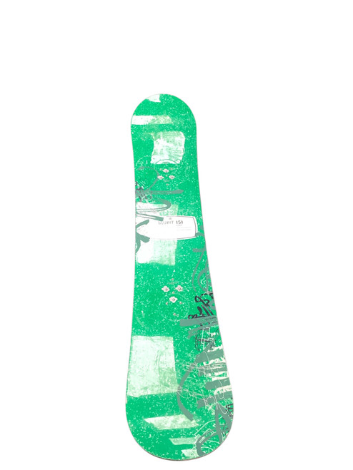 Vist Large View of Product Image Which is Used Burton BRUTON BLUNT 151 Mens Snowboard Only Green 151 cm