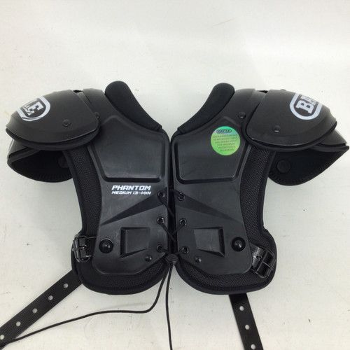 Vist Large View of Product Image Which is Used Battle Sports PHANTOM YTH MD 13-14 SHOULDER PADS FB Shoulder Pads Black MD