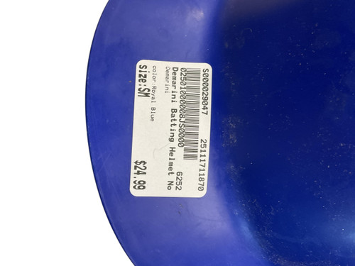 Vist Large View of Product Image Which is Used Demarini Batting Helmet No Mask Royal Blue SM