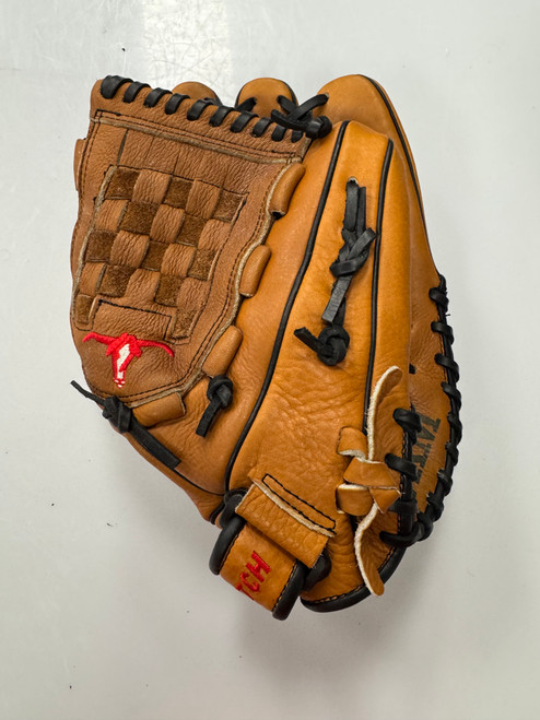 Vist Large View of Product Image Which is Used VKM BB/SB Glove RH Throw Brown 12 1/2"