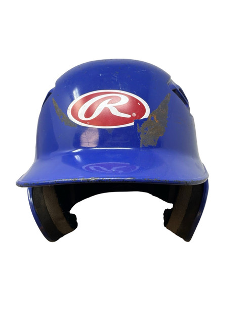 Vist Large View of Product Image Which is Used Rawlings CFXV1A-R1 Batting Helmet No Mask Royal Blue SM