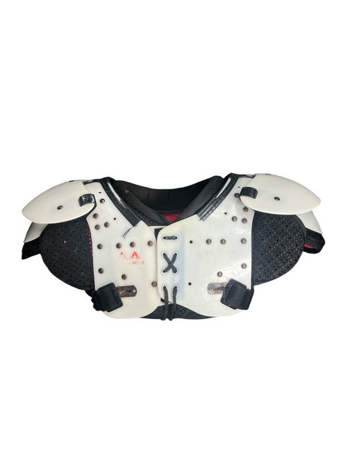 Vist Large View of Product Image Which is Used ALL AMERICAN PADS FB Shoulder Pads White XL