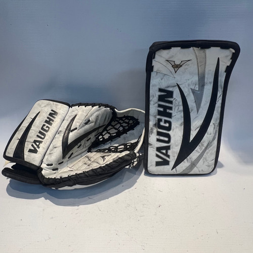 Vist Large View of Product Image Which is Used Vaughn VELOCITY PRO Senior Goalie Catcher Black