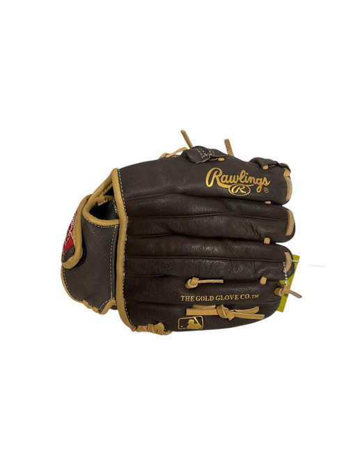 Vist Large View of Product Image Which is Used Rawlings HIGHLIGHT SERIES BB/SB Glove LH Throw Brown 10 1/2"