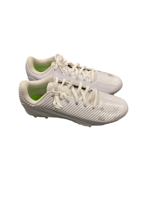 Vist Large View of Product Image Which is Used Under Armour Jr FB Cleats White Junior 05