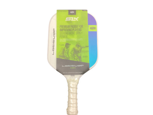 Vist Large View of Product Image Which is Used SLK LAT MAX Pickleball Racquet Royal Blue