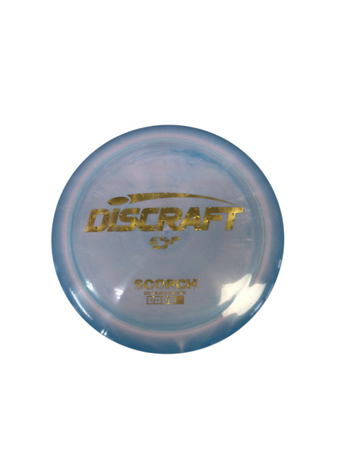 Vist Large View of Product Image Which is Used Discraft ESP SCORCH Disc Golf Driver Carolina Blue 175g