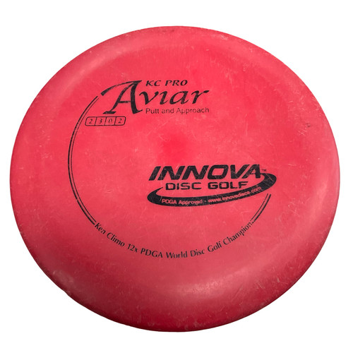 Vist Large View of Product Image Which is Used Innova AVIAR Disc Golf Putter Red