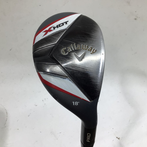Vist Large View of Product Image Which is Used Callaway 2013 X HOT PRO 2 HYB 18 DEG RH S FLEX Mens Hybrid Club RH 2 Hybrid