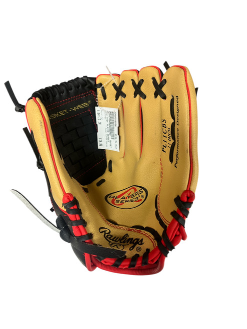 Vist Large View of Product Image Which is Used Rawlings PLAYER SERIES BB/SB Glove RH Throw Tan 11"