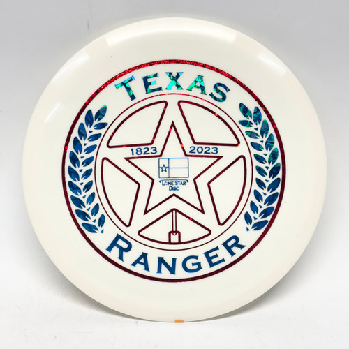 Vist Large View of Product Image Which is Used Lone Star Disc ALPHA TEXAS RANGER Disc Golf Mid Range White 175g