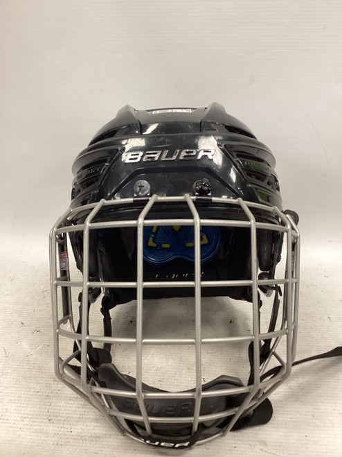 Vist Large View of Product Image Which is Used Bauer REAKT 150 Helmet Cage Combo Black MD