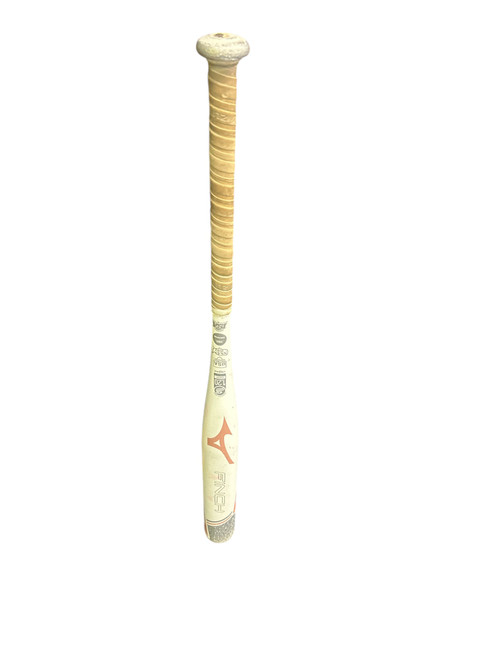 Vist Large View of Product Image Which is Used Mizuno FINCH 340595 BB/SB Fastpitch Bat Grey And White 31"