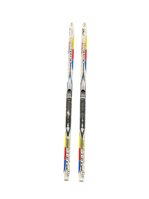 Vist Large View of Product Image Which is Used Salomon TEAM RACING 141CM Boys XC Ski/Binding