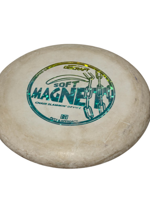 Vist Large View of Product Image Which is Used Discraft SOFT MAGNET Disc Golf Putter White 176g