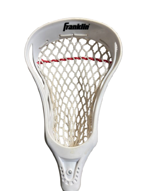 Vist Large View of Product Image Which is Used Franklin FRANKLIN VENOM LACROSSE STICK Jr Atk/Mid Complete Stick Black And Green