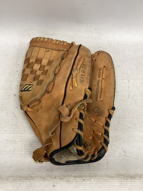 Vist Large View of Product Image Which is Used Mizuno FRAN BB/SB Glove RH Throw Brown 13"