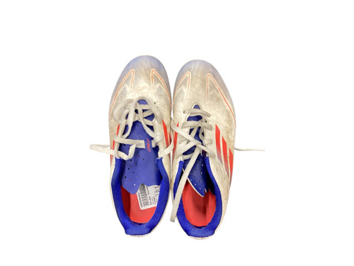 Vist Large View of Product Image Which is Used Adidas Soccer Cleats White Junior 03.5