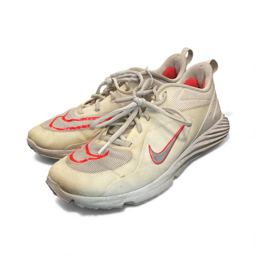 Vist Large View of Product Image Which is Used Nike HURACHE TURF SZ 8 BB/SB Cleats White Senior 8