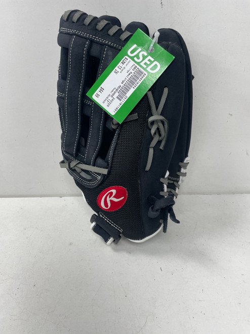 Vist Large View of Product Image Which is Used Rawlings RENEGADE BB/SB Glove RH Throw Black 13"