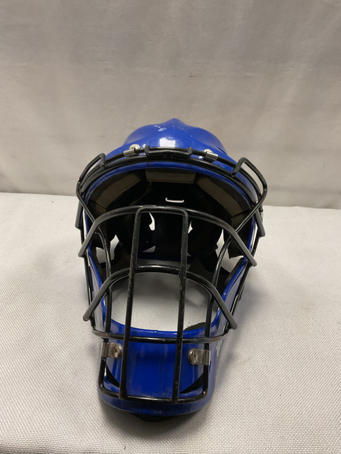 Vist Large View of Product Image Which is Used Wilson CATCHERS MASK Catchers Helmet w/Mask Royal Blue One Size